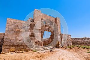Ruins of ancient walls at Harran in Sanliurfa,Turkey