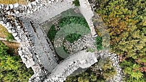 Ruins of the Antique Castle Gedelme Kalesi in the Valley of the Taurus Mountains in Turkey Ancient Roman Kadrema Castle