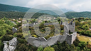 Ruins of the Antique Castle Gedelme Kalesi in the Valley of the Taurus Mountains in Turkey Ancient Roman Kadrema Castle