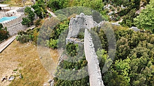 Ruins of the Antique Castle Gedelme Kalesi in the Valley of the Taurus Mountains in Turkey Ancient Roman Kadrema Castle