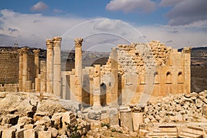 Ruins of antique Gerasa photo