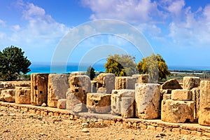 Ruins of the Aphrodte sanctuary in Cyprus.