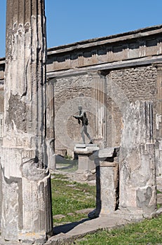 Ruins of Apollo Temple, Pompeii, Italy