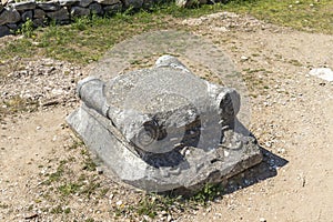 Ruins at archaeological area of Philippi, Eastern Macedonia and Thrace, Greece