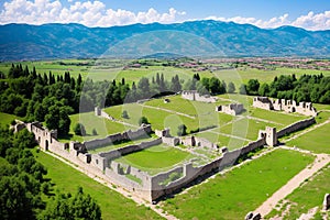 Ruins and archaeological site of Strumica fortress (Czar\'s Towers) - the place of Philip II of Macedon