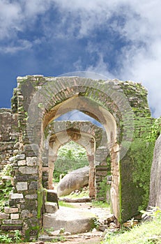 Ruins of Archway in Madan Mahal fort photo