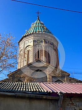 Ruins of Armenian Apostolic church in old Tbilisi, Georgia.