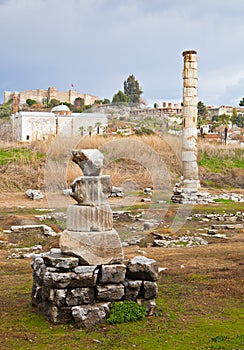 Ruins of Artemision in Ephesus