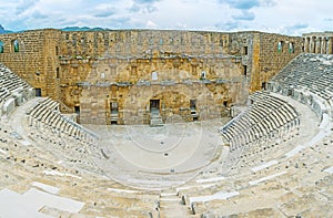 The ruins of Aspendos Amphitheater