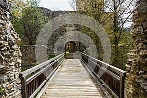 Ruins of austrian castle