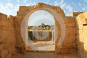 Ruins of Avdat - ancient town in Negev desert