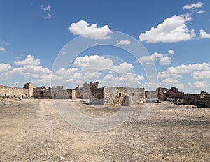 Ruins of Azraq Castle, central-eastern Jordan photo