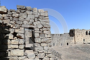 Ruins of Azraq Castle, central-eastern Jordan, 100 km east of Amman photo