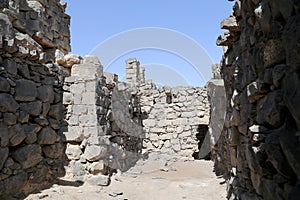 Ruins of Azraq Castle, central-eastern Jordan, 100 km east of Amman photo