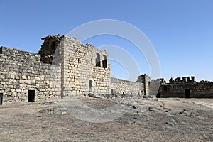 Ruins of Azraq Castle, central-eastern Jordan, 100 km east of Amman photo