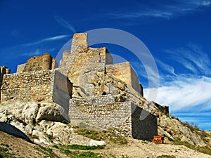 The ruins of Babak fort , Arasbaran region , Northwest Iran