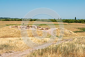 Ruins of Balasagun in Tokmok, Kyrgyzstan. Balasagun is part of the World Heritage Site