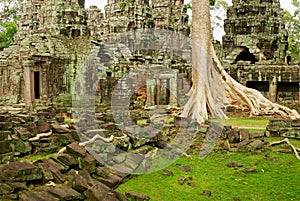 Ruins of the Banteay Kdei temple in Siem Reap, Cambodia.