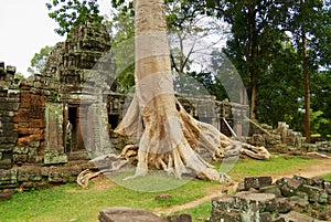 Ruins of the Banteay Kdei temple in Siem Reap, Cambodia.