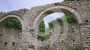 The ruins of the Bar old city or Stari Grad. A destroyed ancient settlement close to the city of Bar. Travel