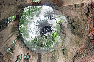 Ruins of the Baroque chapel of Saint Mary Magdalene