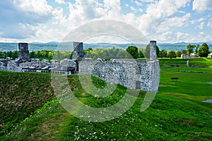 Ruins of the barracks at Fort Crown Point, Upstate NY