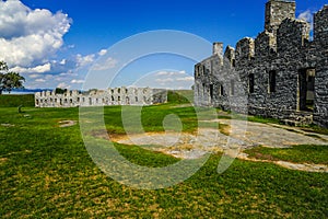 Ruins of the barracks at Fort Crown Point, Upstate NY