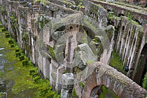 Ruins of the basement of The Colisseum.