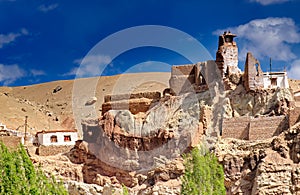 Ruins at Basgo Monastery