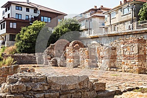 Ruins of basilica in Nessebar