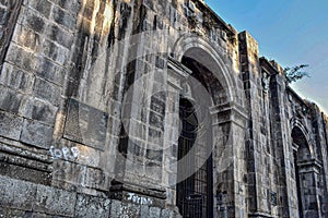 The ruins of the Basilica SeÃÂ±ora de Los Angeles in Cartago, Costa Rica photo