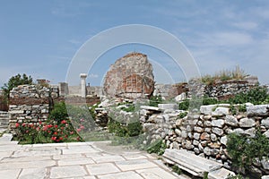 Ruins of the Basilica of St. John at Ephesus - Selcuk, Turkey.