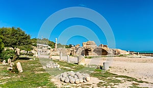 Ruins of the Baths of Antoninus in Carthage, Tunisia.