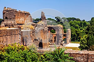 The ruins of the Baths of Caracalla.