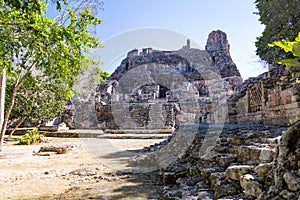Ruins in Becan, Mexico photo