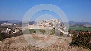 Ruins of Beckov castle Slovakia