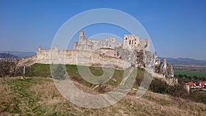 Ruins of Beckov castle Slovakia