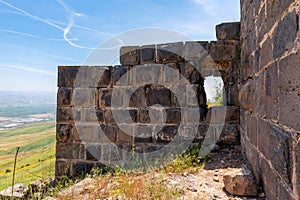 Ruins of Belvoir Fortress - Kokhav HaYarden National Park in Israel.