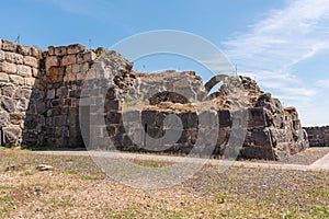 Ruins of Belvoir Fortress - Kokhav HaYarden National Park in Israel.