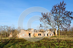 Ruins of Bernardine convent in Brest Fortress, Belarus