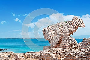 Ruins and blue sky