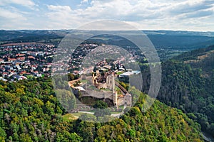 Ruins of Boskovice castle, south Moravia, Czech Republic