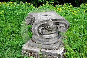 Ruins in the Botanical garden in Cluj Napoca, Transylvania.