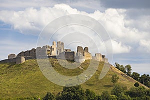 Ruins of Branc castle near Myjava, Slovakia