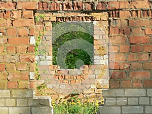 Ruins of brick/stone building