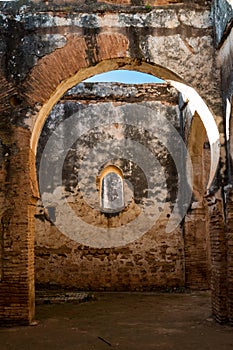 Ruins of a building in Chellah, Rabat, Morocco