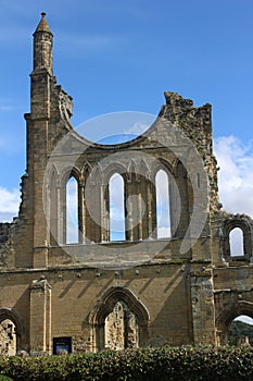 Ruins of Byland Abbey near Coxwold Yorkshire