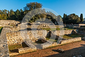 Ruins of the Byzantine city Castrum on the Veliki Brijun Island