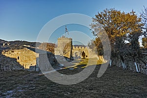 Ruins of Byzantine fortress in Kavala, East Macedonia and Thrace