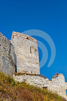 Zrúcanina Čachtického hradu nad obcou Čachtice, Slovensko